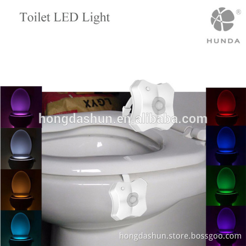 Colorful Motion Sensor Toilet Nightlight Home Toilet Bathroom toilet light night led for bowl seat lid